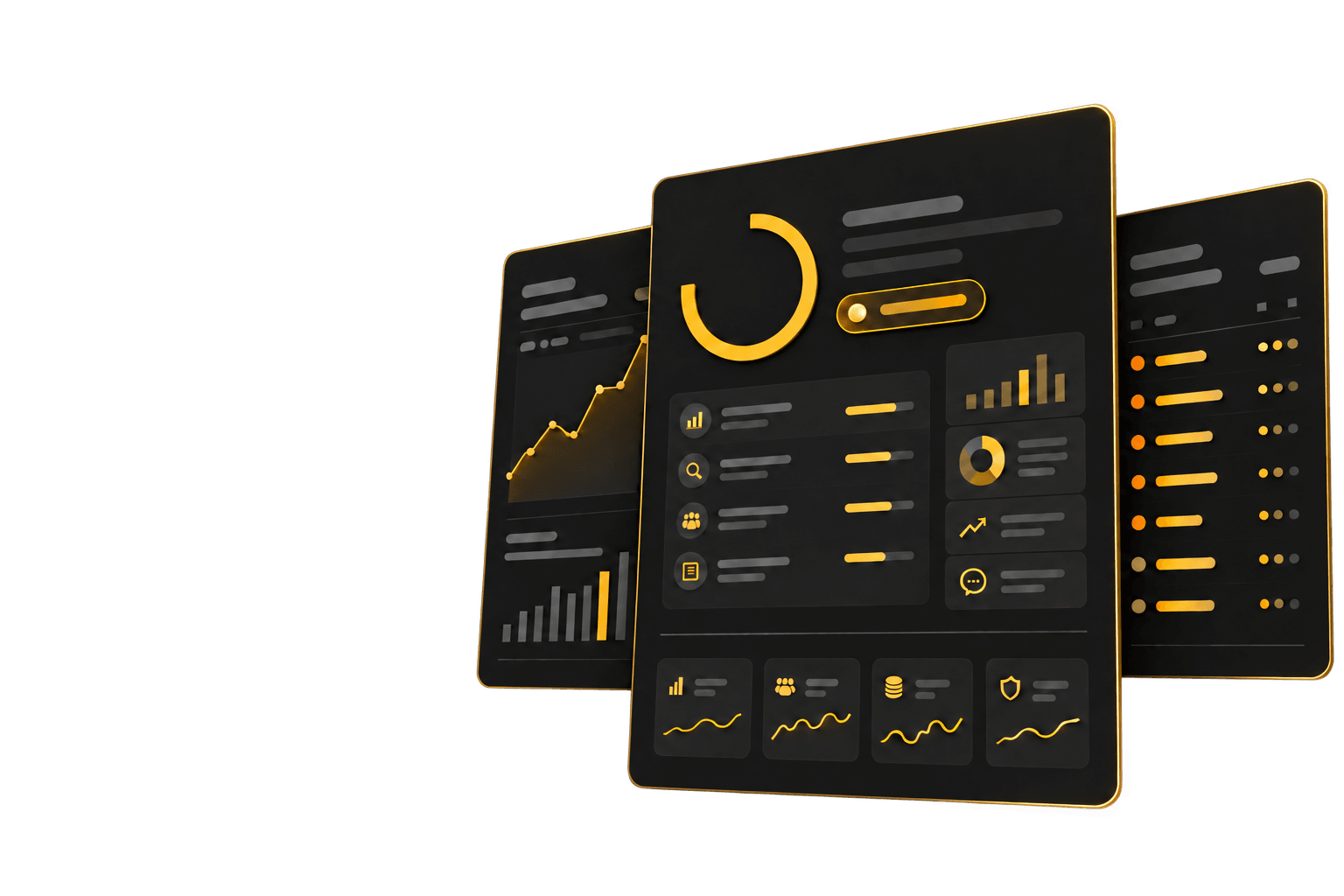 Layered ProductProof research panels showing market, competition, pricing and risk analysis.